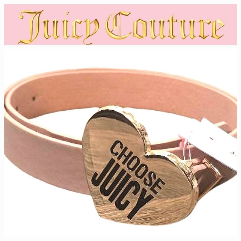 Juicy Couture Choose Juicy Heart Buckle Belt